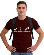 20 Male Female Engineer | Men and Women Engineering | Printed T Shirt