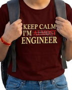 18 Keep Calm I'm Almost Engineer | Men and Women Engineering | Printed T Shirt