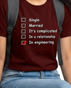 17 In Engineering Relation | Men and Women Engineering | Printed T Shirt