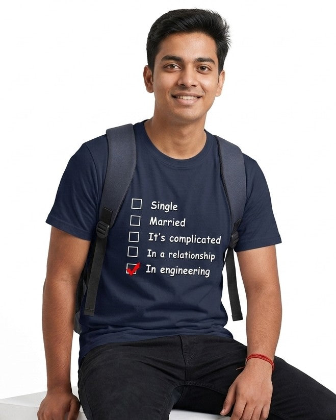17 In Engineering Relation | Men and Women Engineering | Printed T Shirt