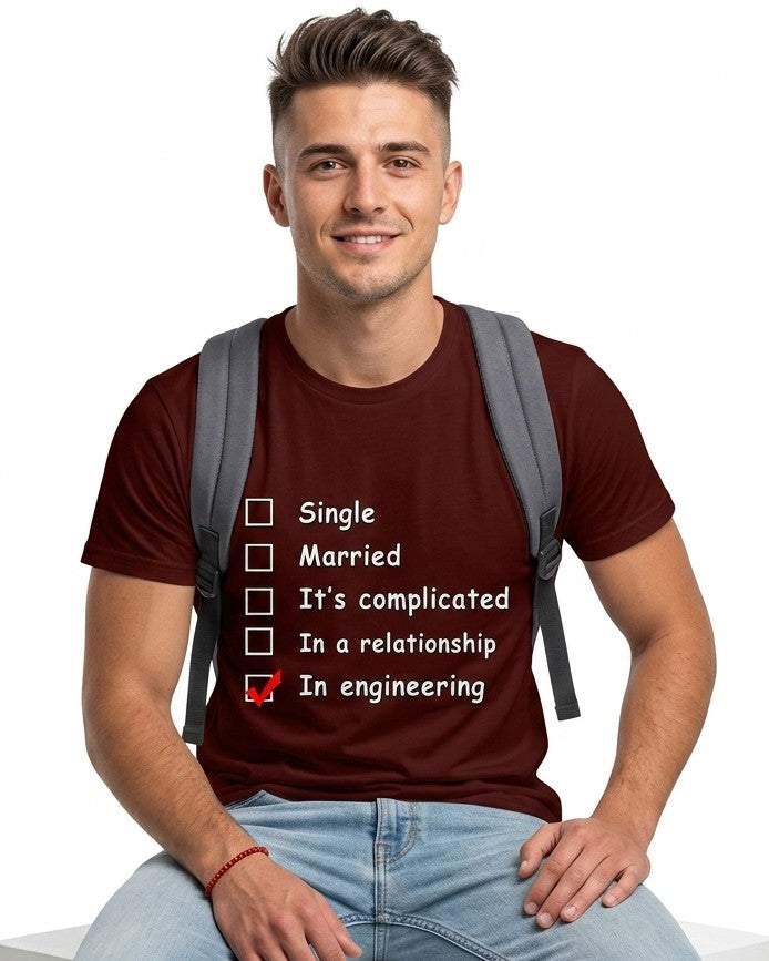 17 In Engineering Relation | Men and Women Engineering | Printed T Shirt