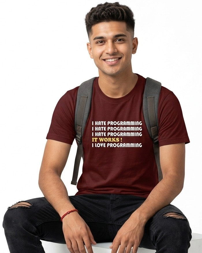 13 I Hate Programming | Men and Women Engineering | Printed T Shirt