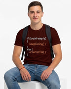 14 If Brain Empty Order Coffee | Men and Women Engineering | Printed T Shirt