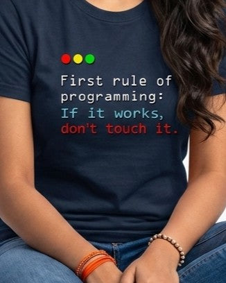10 First Rule of Programming | Men and Women Engineering | Printed T Shirt