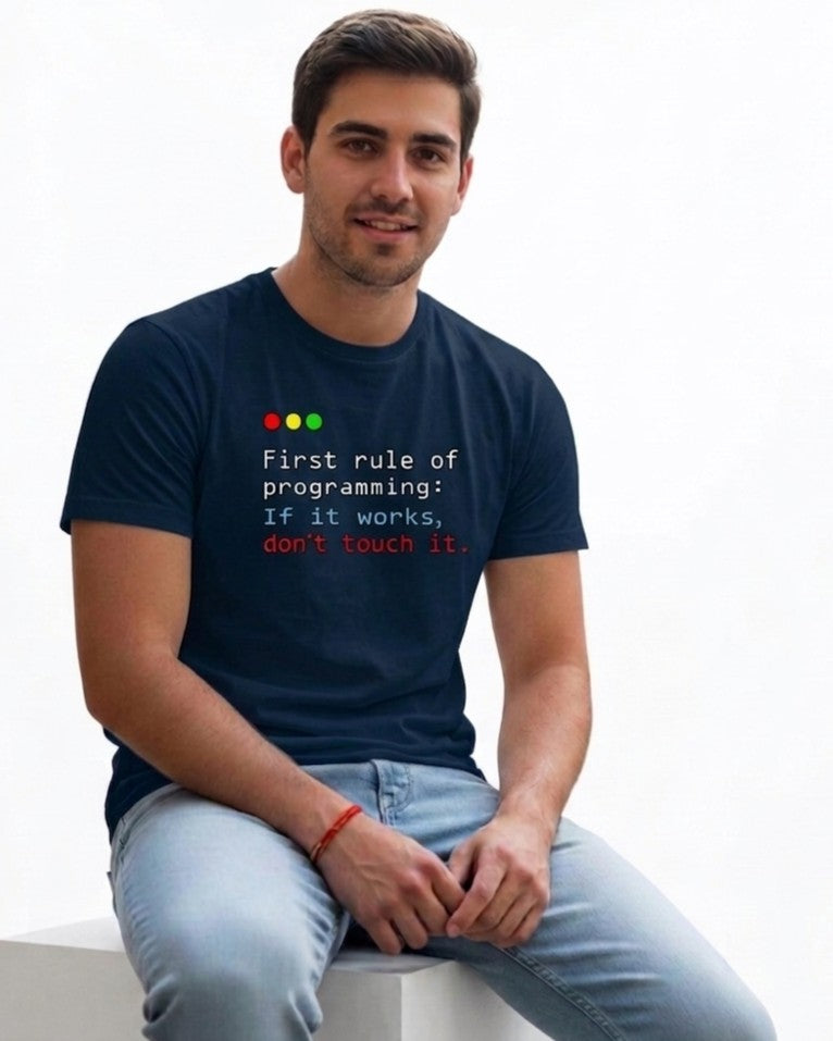 10 First Rule of Programming | Men and Women Engineering | Printed T Shirt