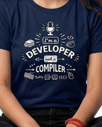 16 I'm a Developer Not a Compiler | Men and Women Engineering | Printed T Shirt