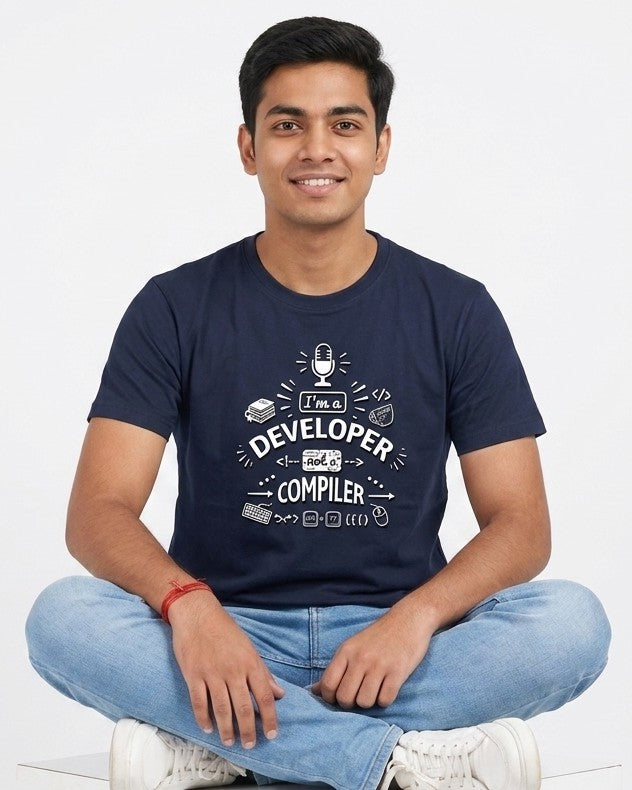 16 I'm a Developer Not a Compiler | Men and Women Engineering | Printed T Shirt