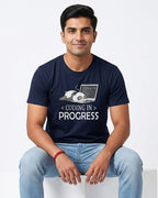 02 Coding in Progress | Men and women Engineering | Printed T shirt
