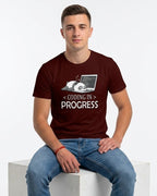 02 Coding in Progress | Men and women Engineering | Printed T shirt