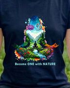 01 Become One With Nature | Yoga Printed T Shirt