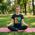 09 Mind Body Soul Strength | Yoga Printed T Shirt