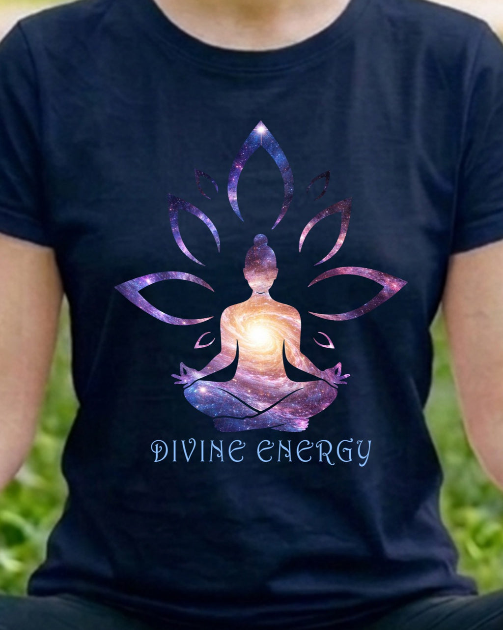 04 Divine Energy | Yoga Printed T Shirt