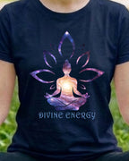 04 Divine Energy | Yoga Printed T Shirt