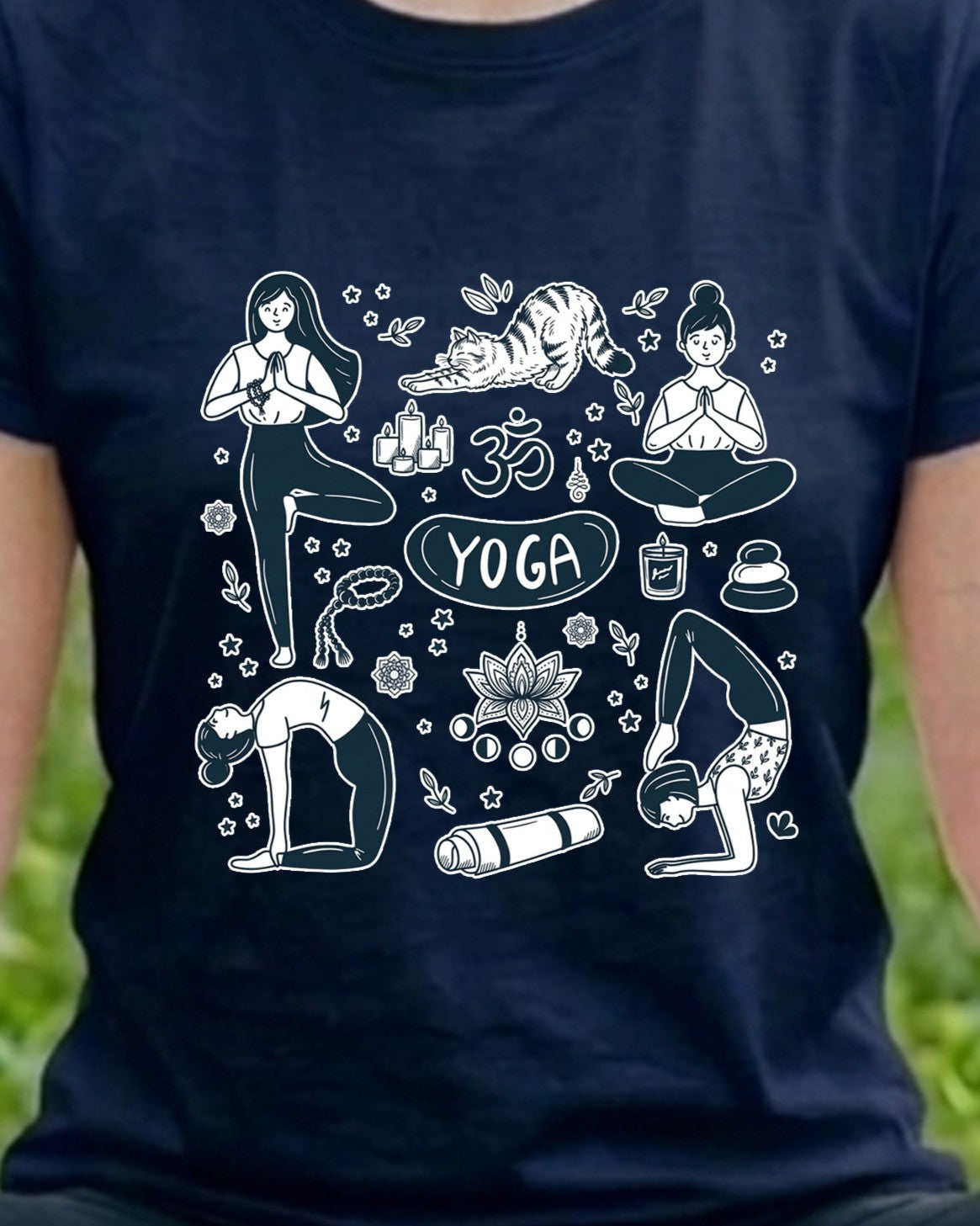 10 OM Yoga | Yoga Printed T Shirt