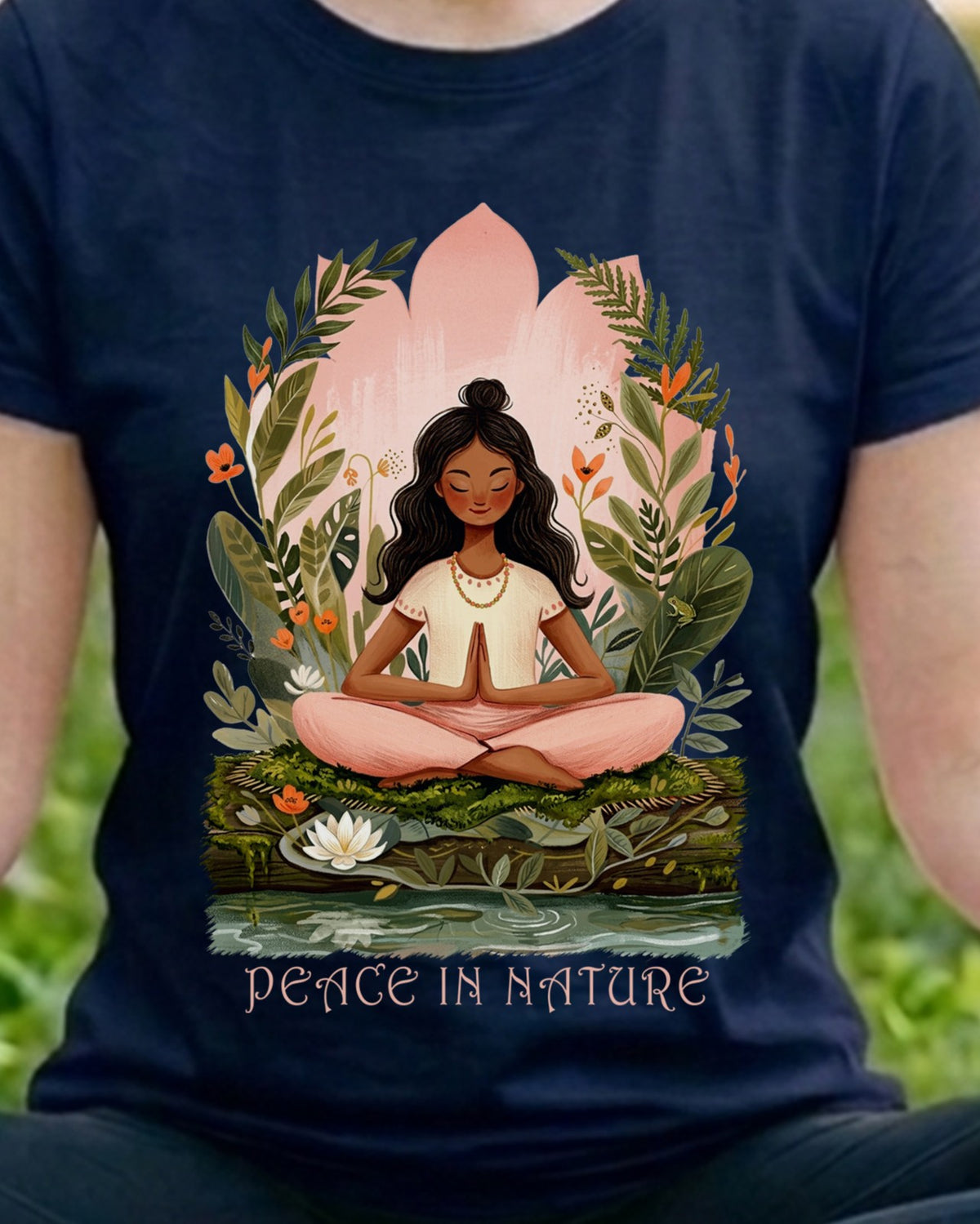 11 Peace In Nature | Yoga Printed T Shirt