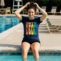 15 SWIM Vertical lines | Swimming Printed T Shirt