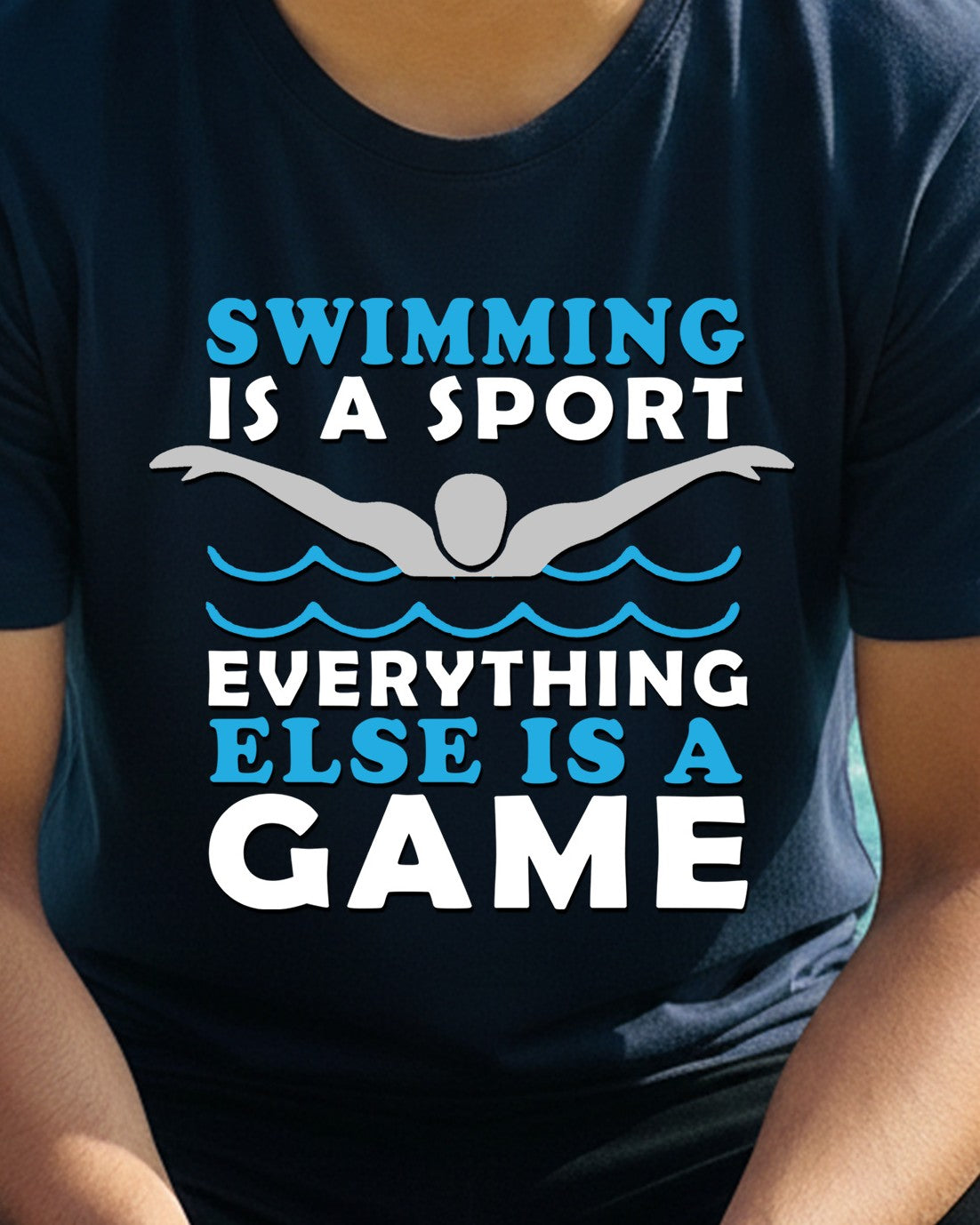 16 Swimming is a Sport | Swimming Printed T Shirt