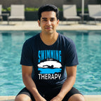 17 Swimming is my Therapy | Swimming Printed T Shirt