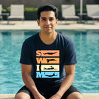 14 SWIM Horizontal lines | Swimming Printed T Shirt