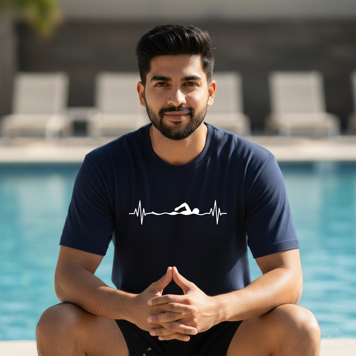 13 Heartbeat | Swimming Printed T Shirt