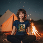 24 Connecting with Nature | Trekking Printed T Shirt
