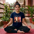 16 Yoga Black Silhouette | Yoga Printed T Shirt