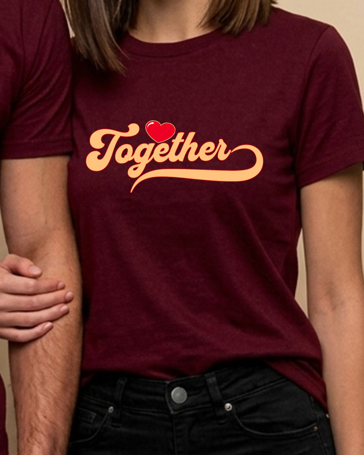 01 Better Together | Couples Printed T Shirt