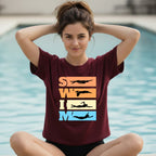 14 SWIM Horizontal lines | Swimming Printed T Shirt