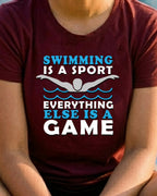 16 Swimming is a Sport | Swimming Printed T Shirt