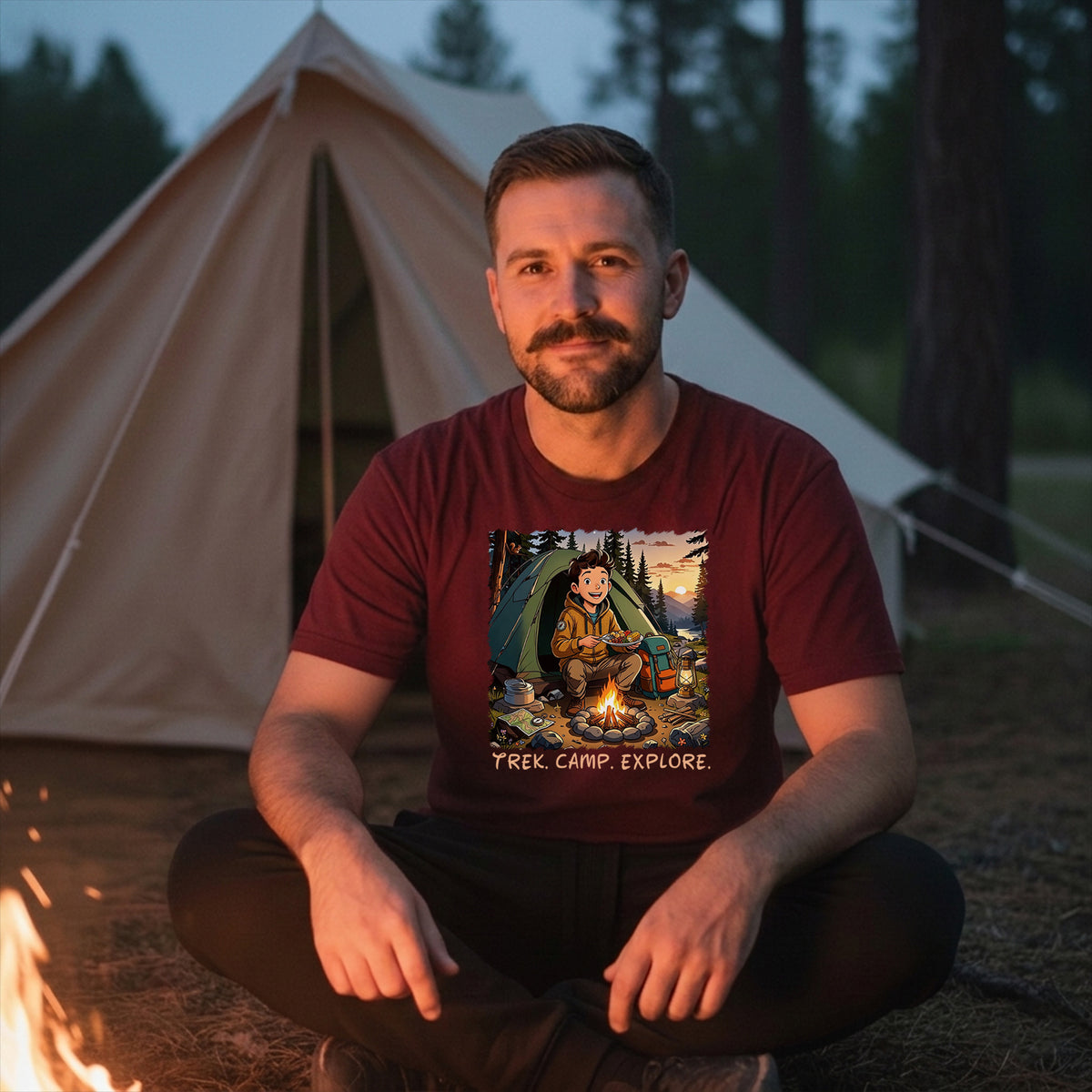 27 Trek Camp Explore | Trekking Printed T Shirt