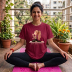 08 Just Breathe | Yoga Printed T Shirt