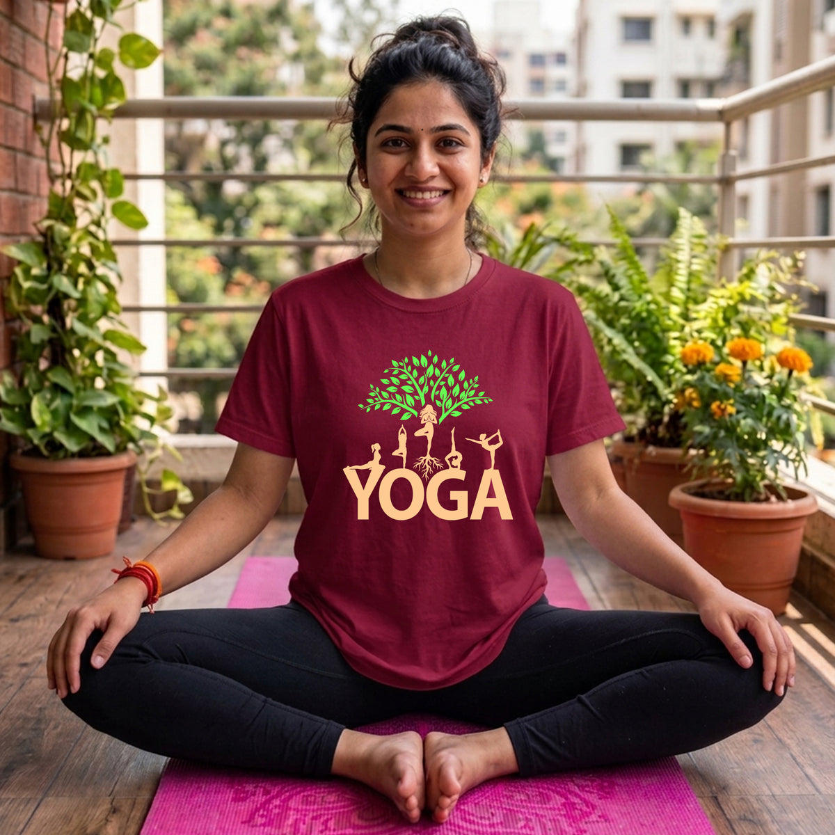 15 Yoga TREE | Yoga Printed T Shirt