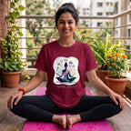 07 Inner Peace | Flowers | Yoga Printed T Shirt