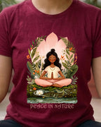 11 Peace In Nature | Yoga Printed T Shirt