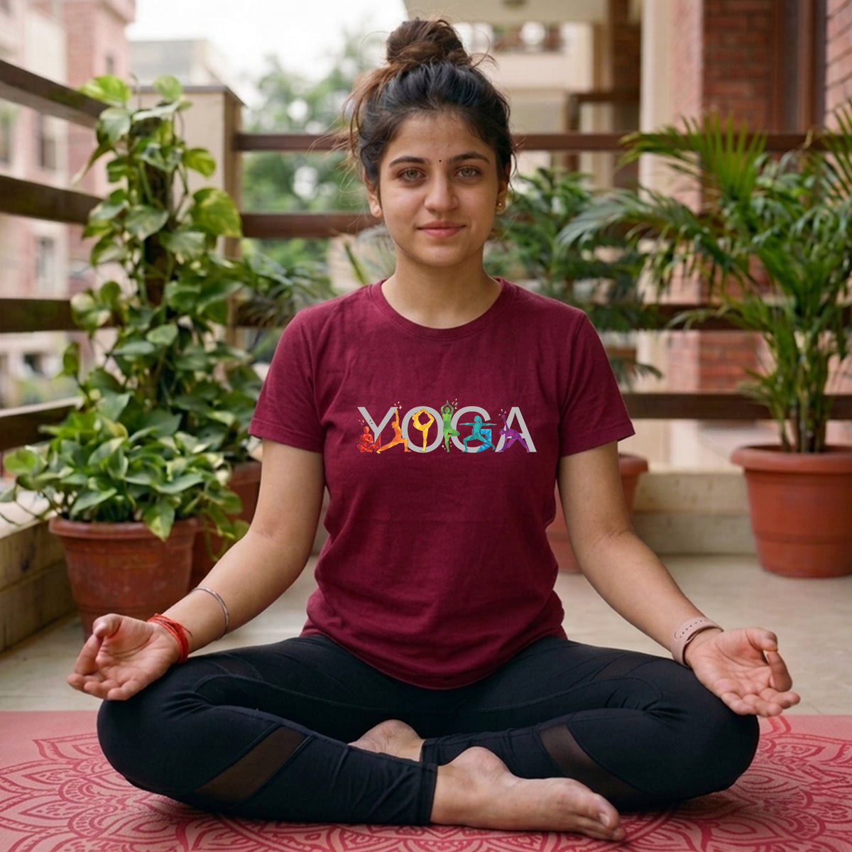14 Six Girls | Yoga Printed T Shirt