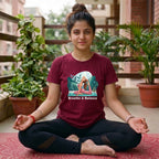 02 Breathe And Balance | Yoga Printed T Shirt
