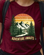 01 Adventure awaits | Trekking Printed T Shirts