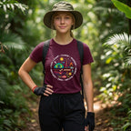04 Camp Canoe Wander | Trekking Printed T Shirt