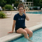 13 Heartbeat | Swimming Printed T Shirt