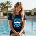 17 Swimming is my Therapy | Swimming Printed T Shirt