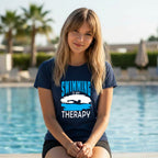 17 Swimming is my Therapy | Swimming Printed T Shirt