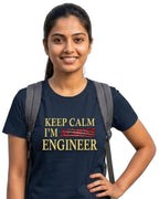 18 Keep Calm I'm Almost Engineer | Men and Women Engineering | Printed T Shirt