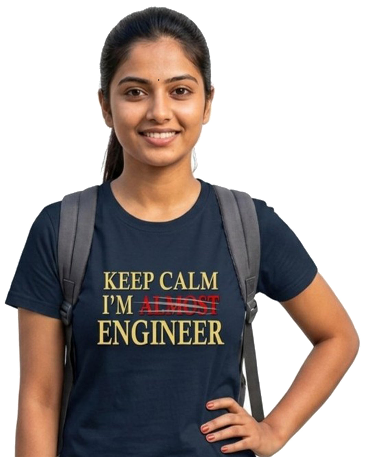 18 Keep Calm I'm Almost Engineer | Men and Women Engineering | Printed T Shirt
