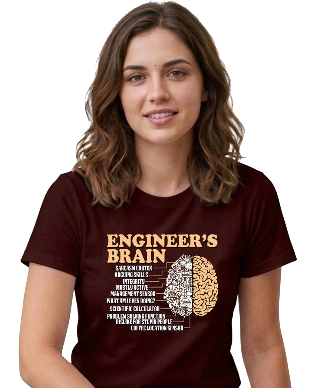 09 Engineer's Brain | Men and Women Engineering | Printed T Shirt
