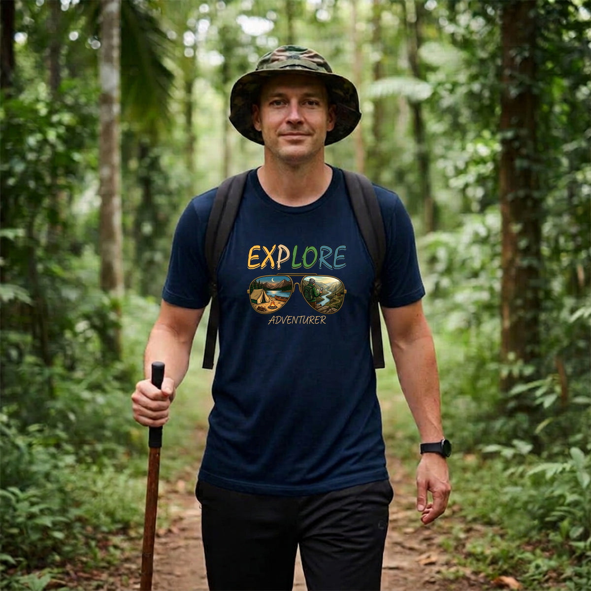 05 Explore Adventurer | Trekking Printed T Shirt
