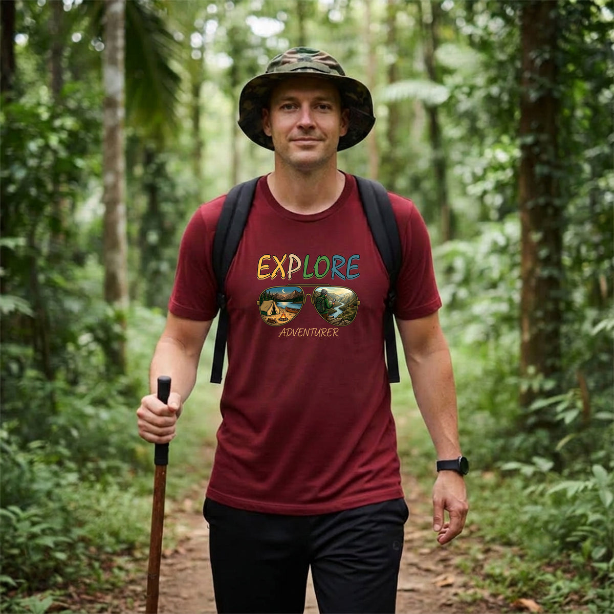 05 Explore Adventurer | Trekking Printed T Shirt