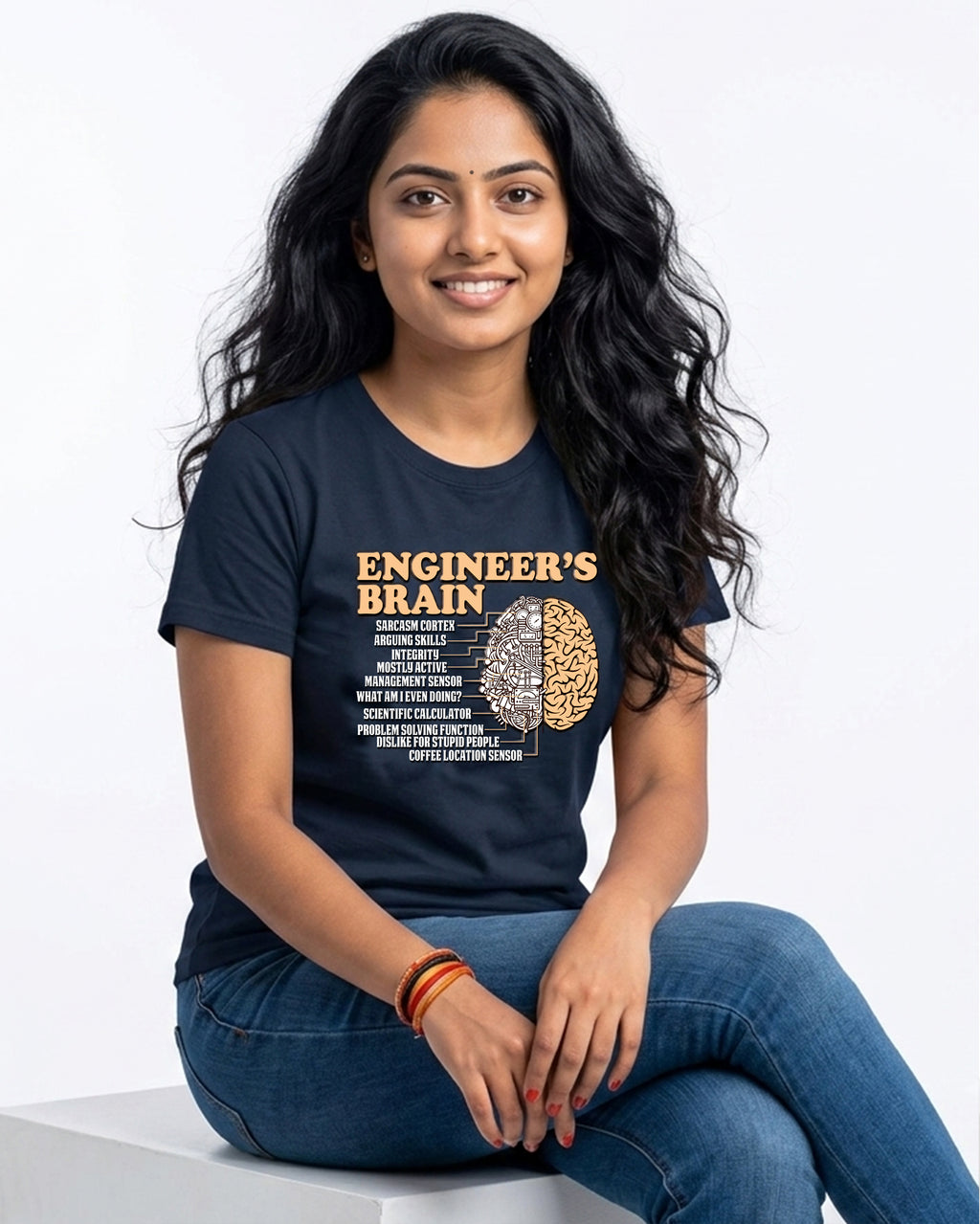 09 Engineer's Brain | Men and Women Engineering | Printed T Shirt