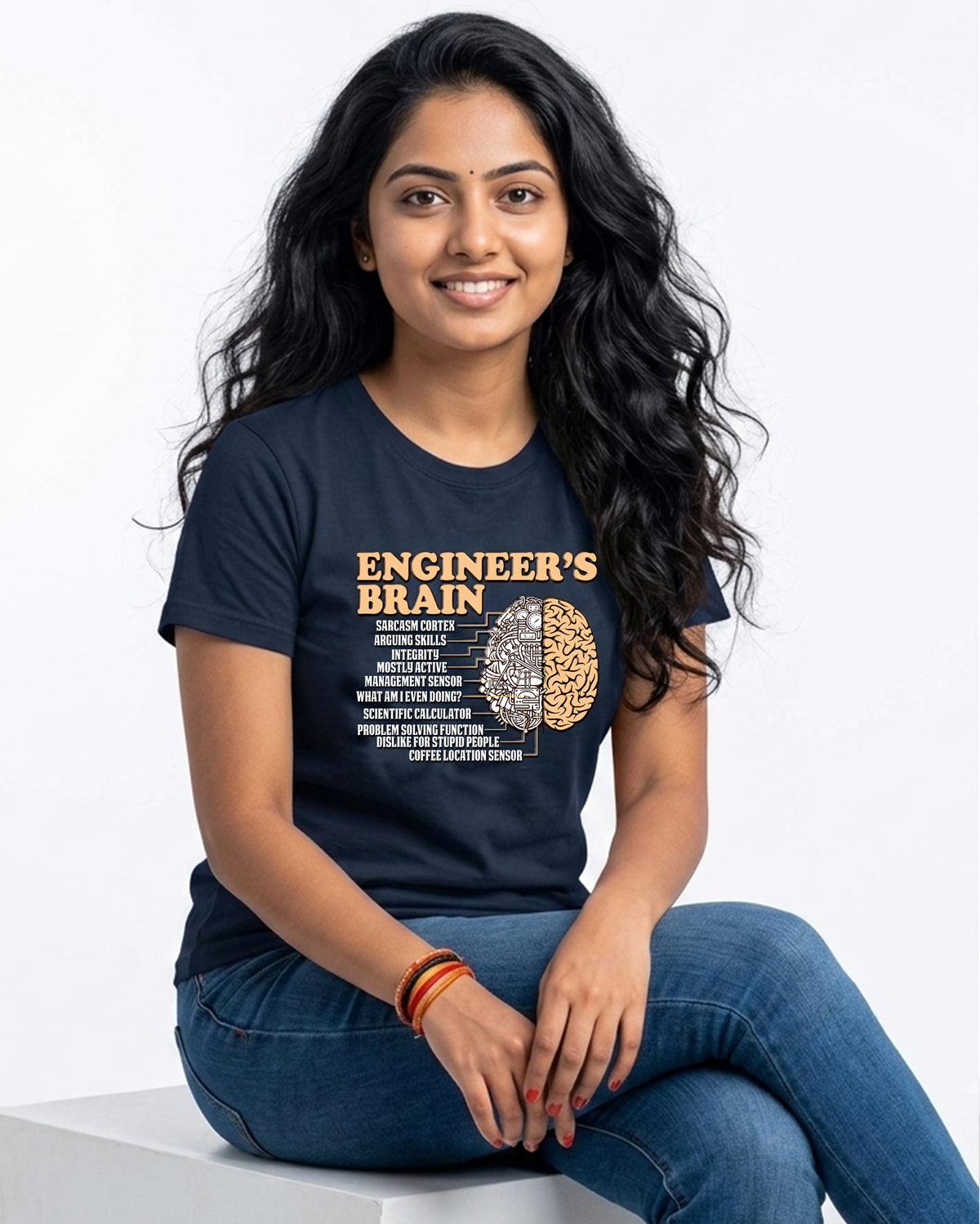 09 Engineer's Brain | Men and Women Engineering | Printed T Shirt