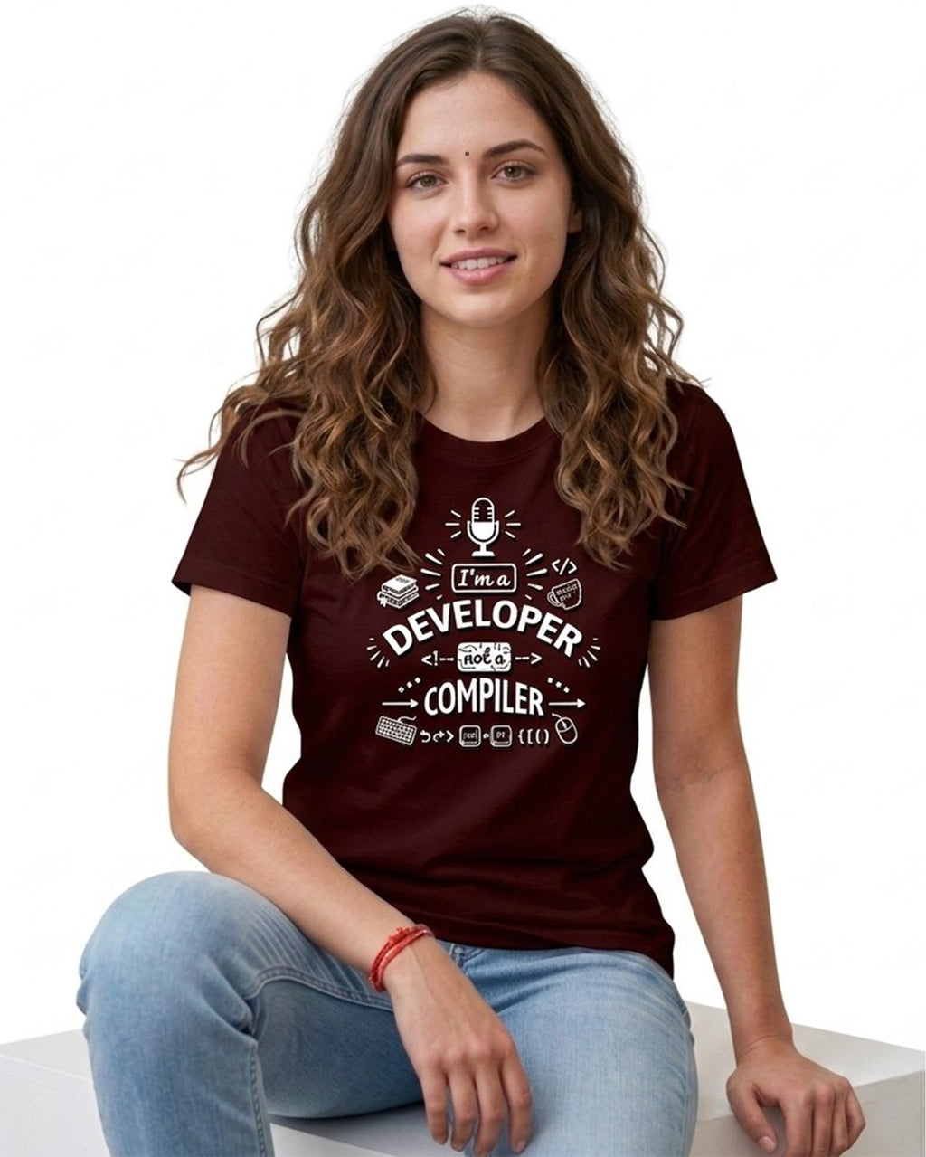 16 I'm a Developer Not a Compiler | Men and Women Engineering | Printed T Shirt