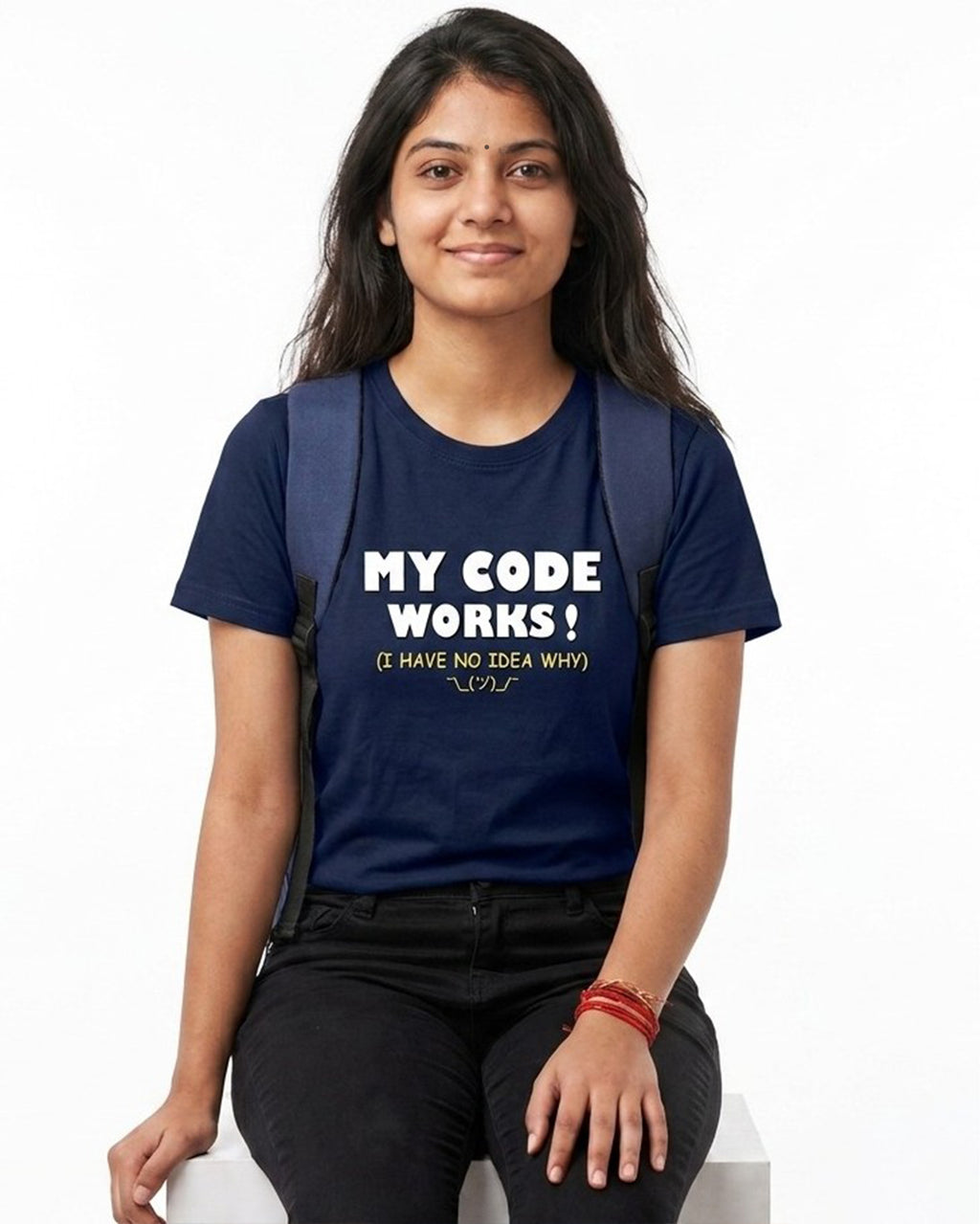 22 My Code Works I Have No Idea Why | Men and Women Engineering | Printed T Shirt